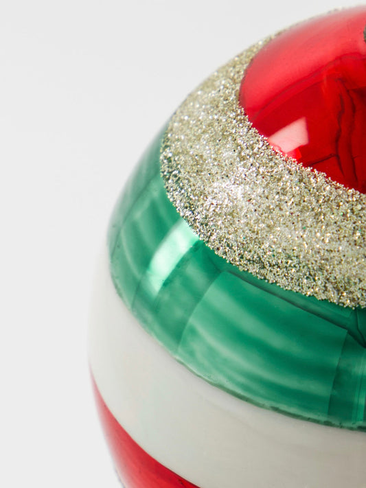 Christmas bauble HDHapp red/green 8cm