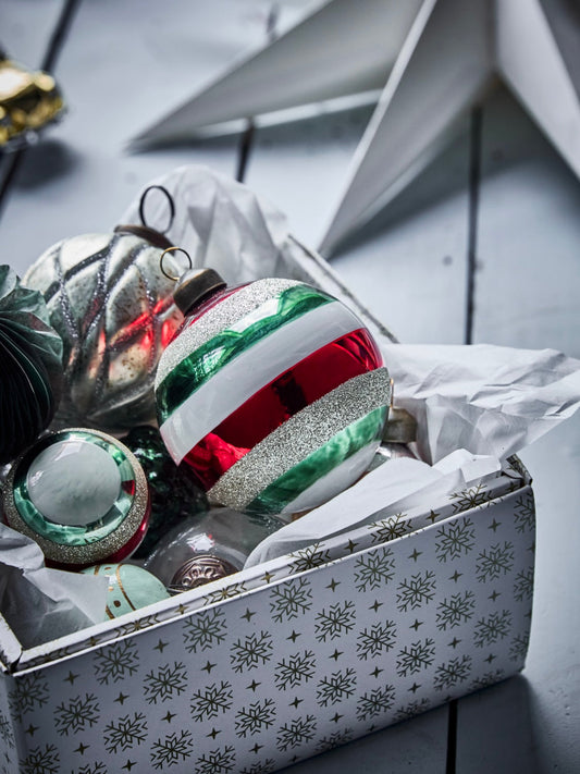 Christmas bauble HDHapp red/green 8cm