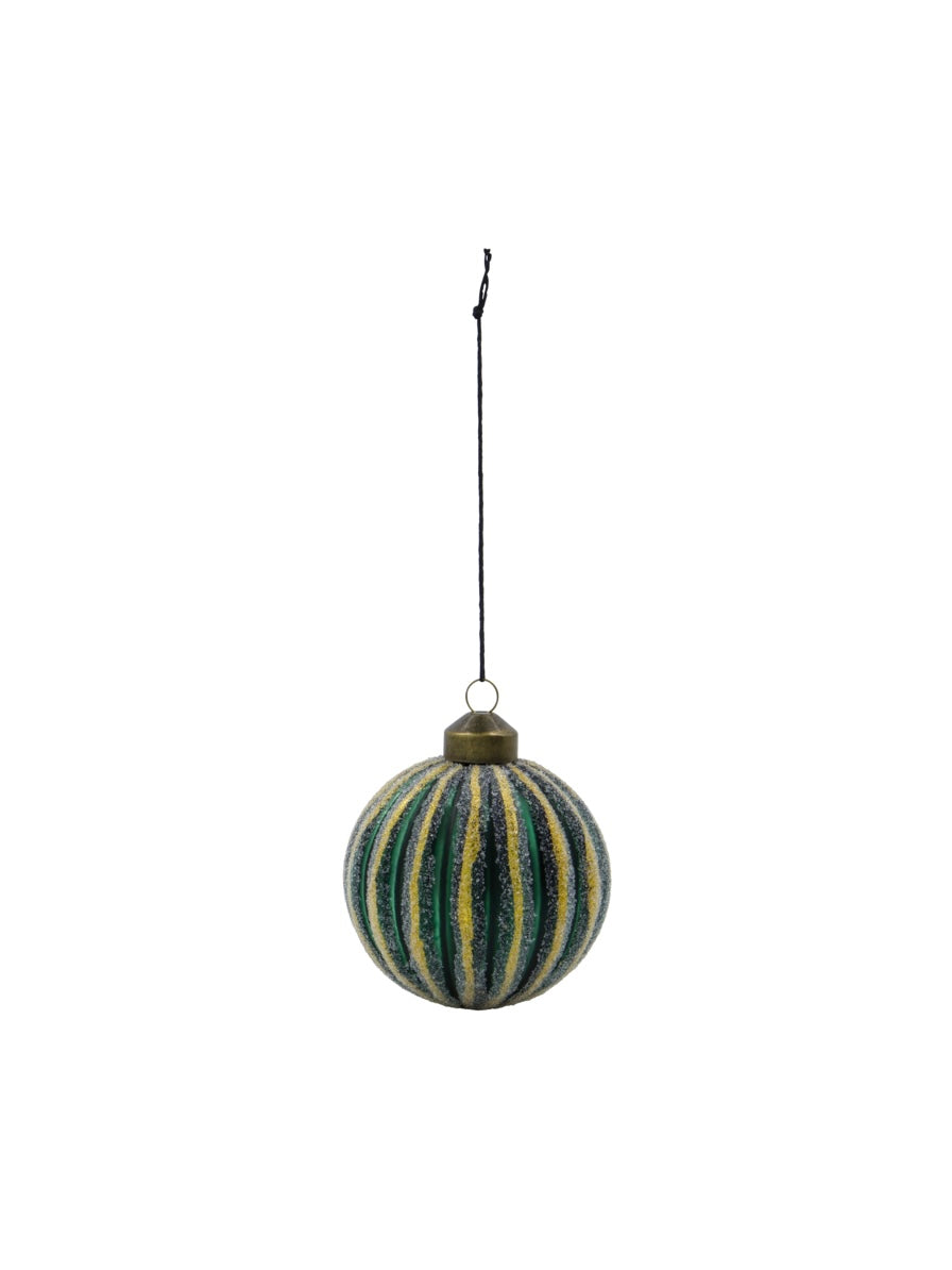 Christmas bauble HDFrost green 8cm