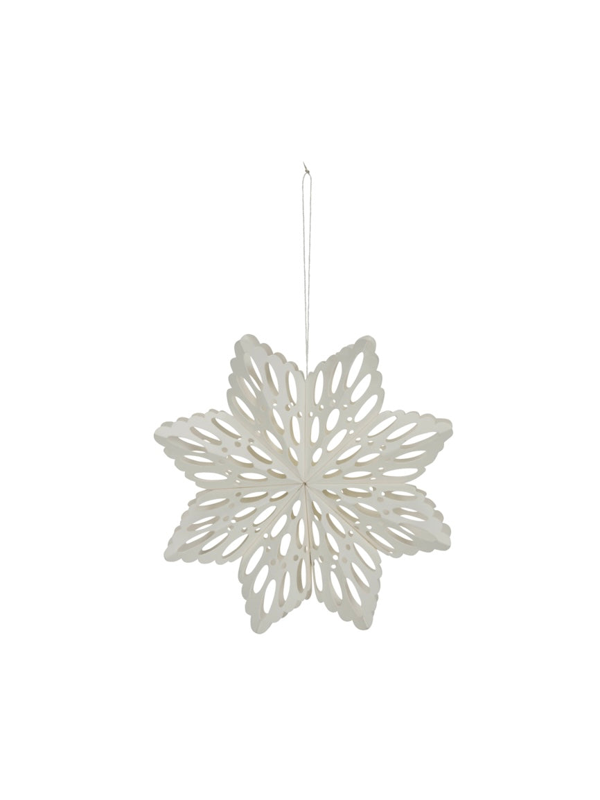 Christmas ornament HDSnowflake white 15cm