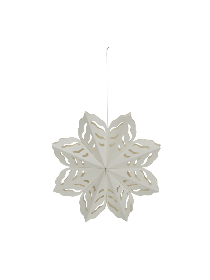 Christmas ornament HDSnowflake white 15cm