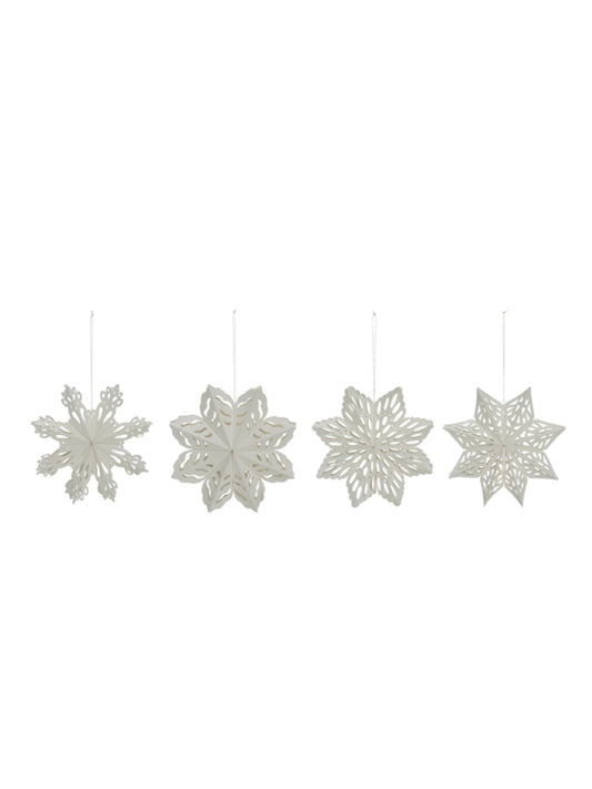 Christmas ornament HDSnowflake white 15cm
