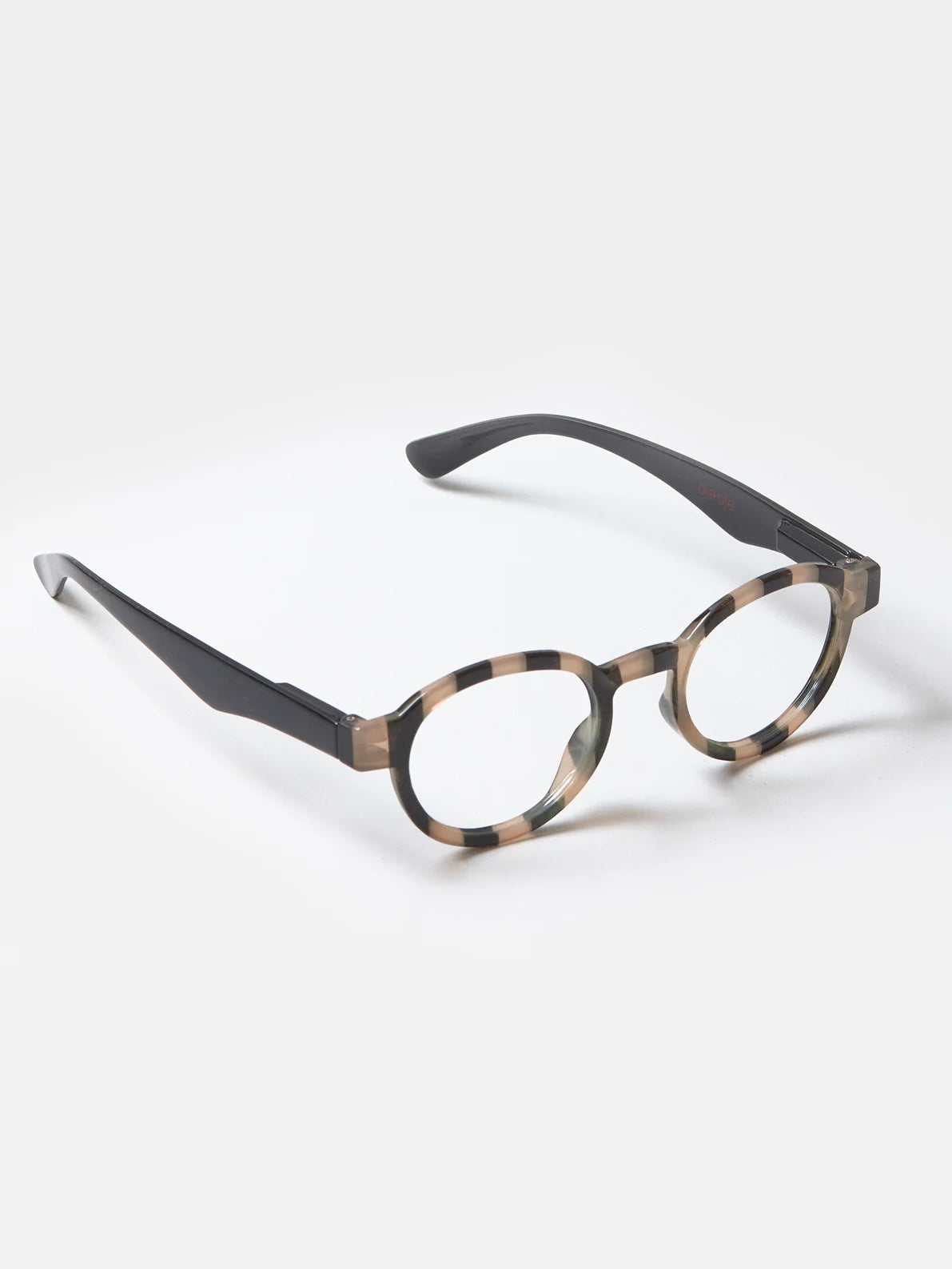 OjeOje K reading glasses, zebra/black, in 4 strengths