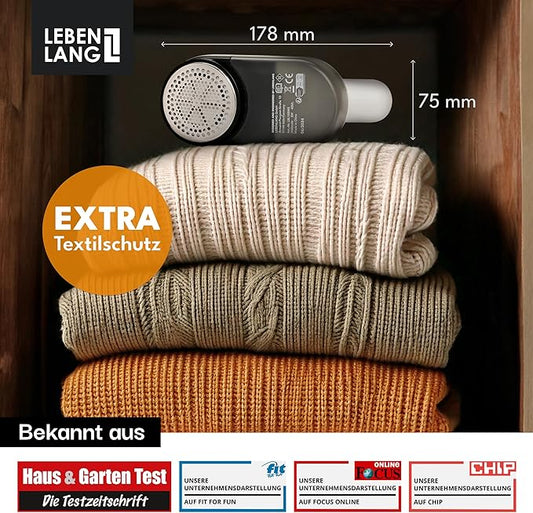 Electric lint shaver including LED display