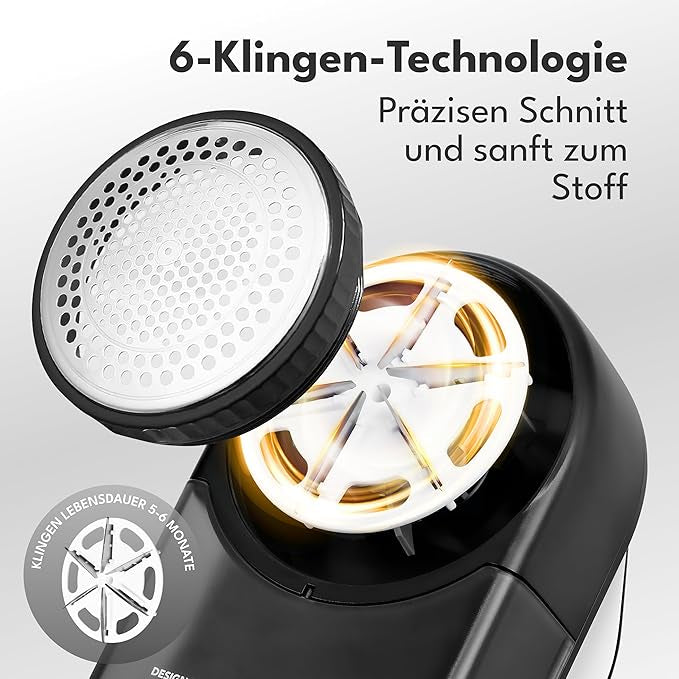 Electric lint shaver including LED display