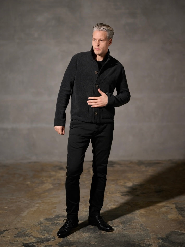 Herren Fleece Cardigan 1049C, in 3 Farben