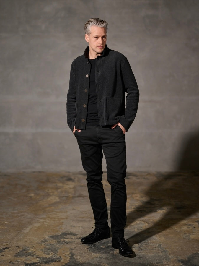 Herren Fleece Cardigan 1049C, in 3 Farben