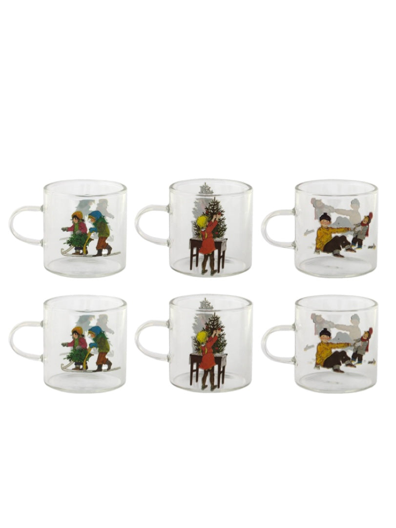 Drinking glasses Barnen i Bullerbyn set of 6