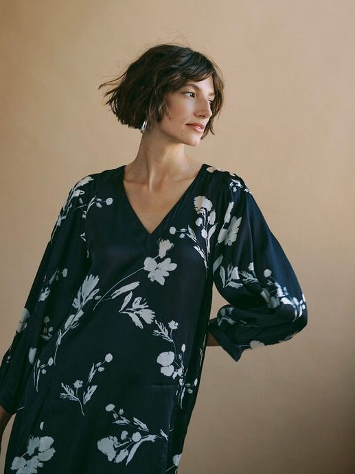 Kleid Venezia PW black shadow branch