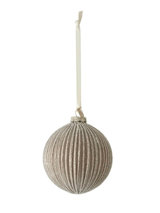 Weihnachtskugel Norille antik braun