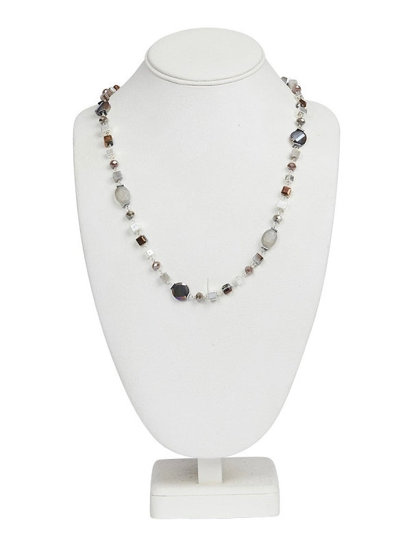 Halskette Livia grau