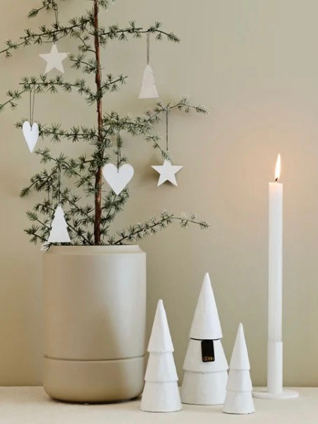 Christmas ornament Pulp white