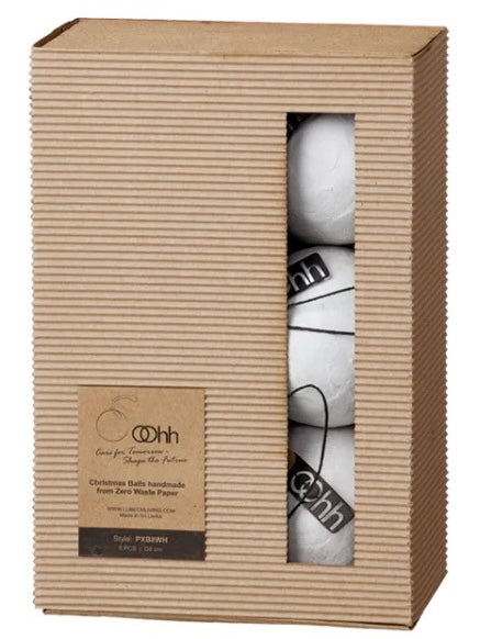 Decorative ball Pulp Balls white