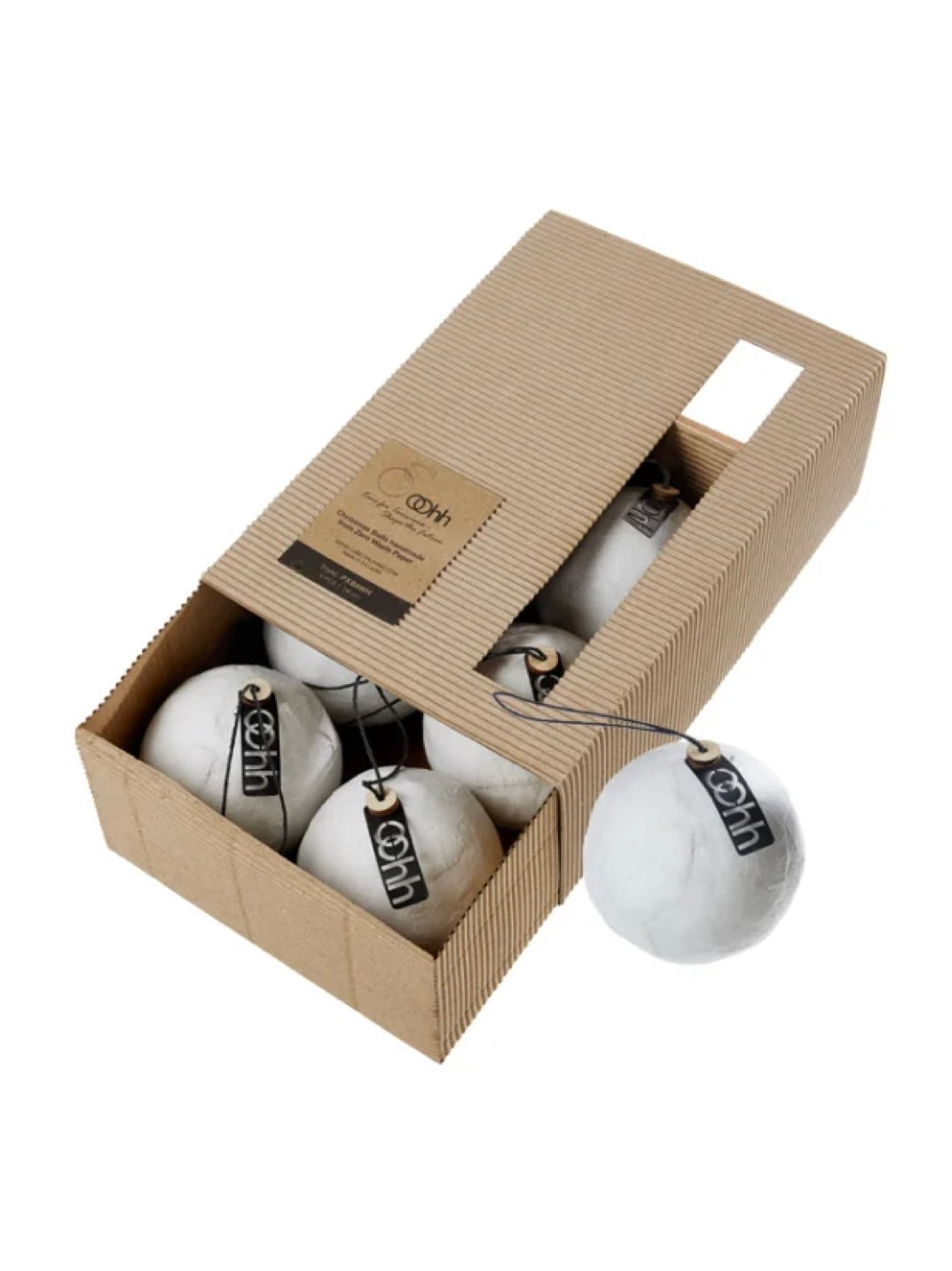 Decorative ball Pulp Balls white