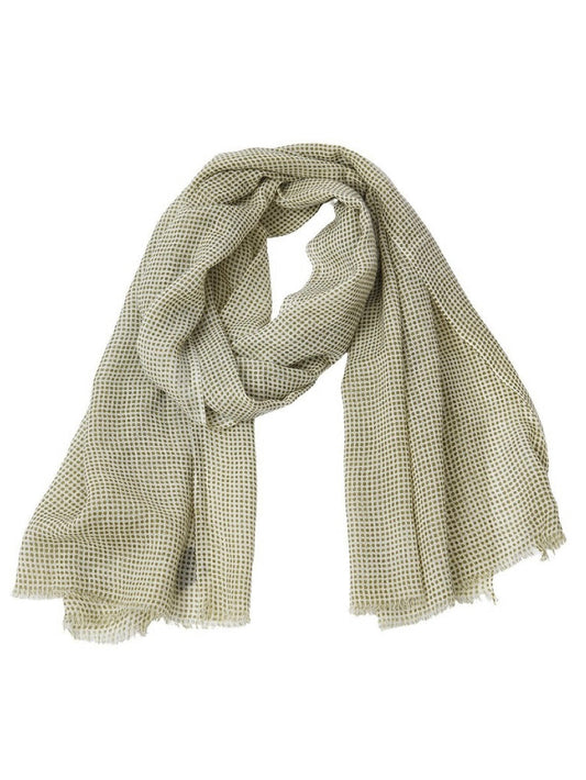 Sienna olive wool scarf