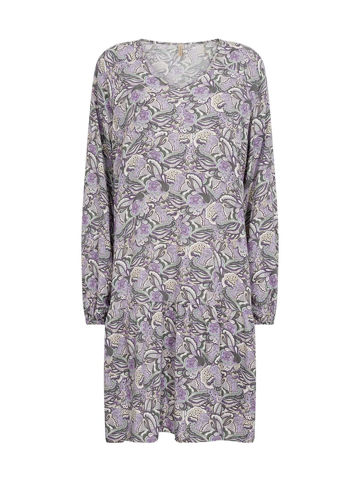 Stufenkleid SC-Adine 3 flieder/grau gemustert