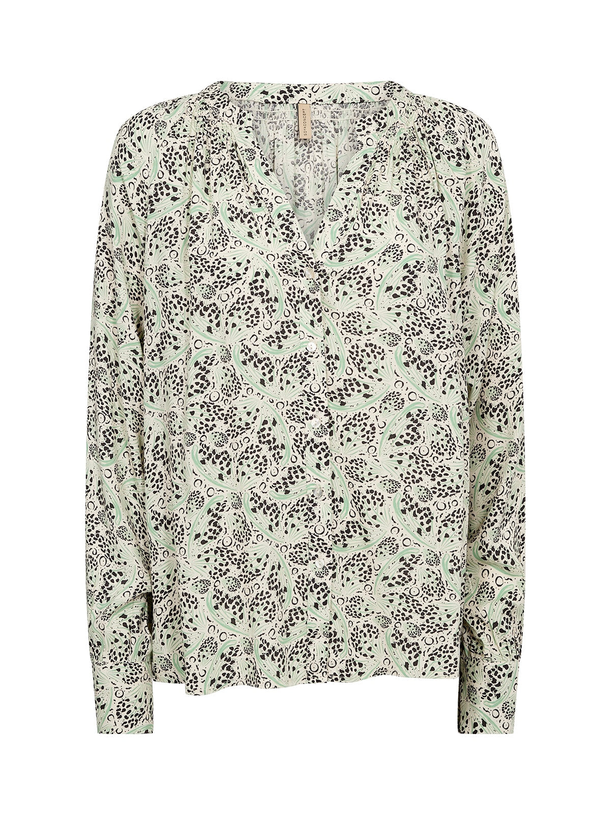 Blusenshirt SC-Agnes 2 hellgrün gemustert