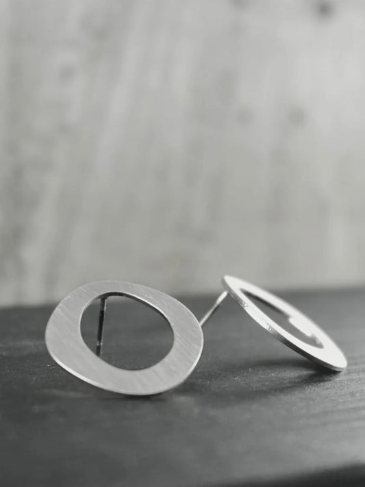 Ohrstecker Alaya organic single Circle, in 2 Farben