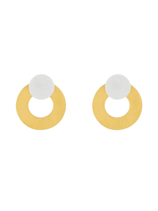 Ohrstecker Theia Circle Dot 2in1,  in 2 Farben