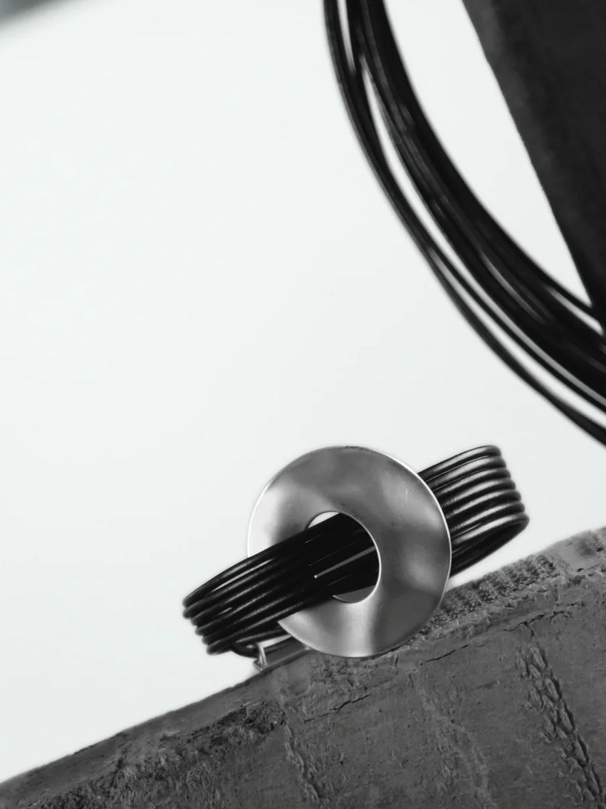 Armband Nostalgie Donut Lederarmband, in 2 Farben