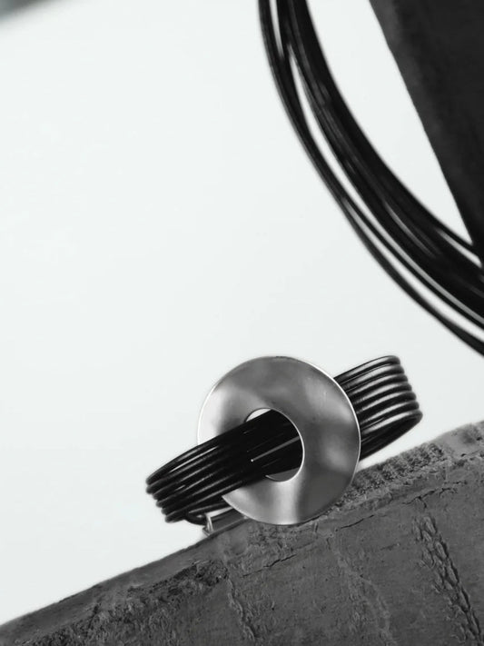 Armband Nostalgie Donut Lederarmband, in 2 Farben