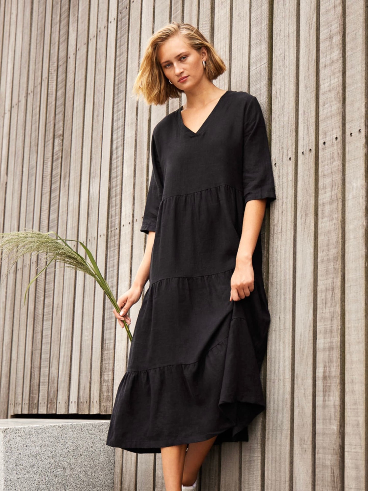 Leinenkleid Nikki TT lang, in mehreren Farben