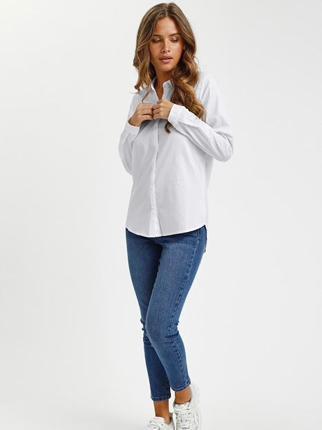 Hemdbluse Scarlet KA weiß