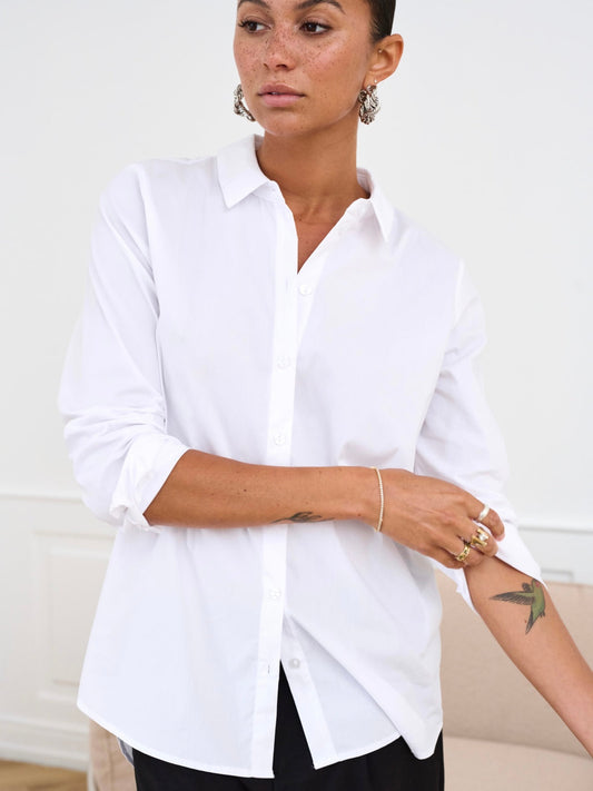 Hemdbluse Scarlet KA weiß