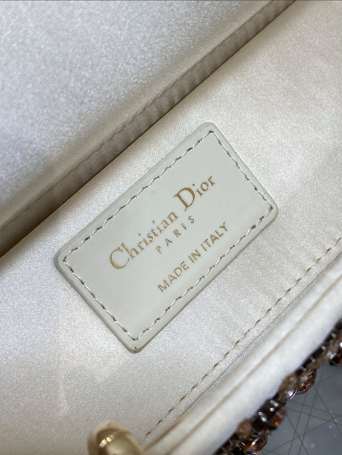 Leður axlartaska frá Christian Dior fyrir konur