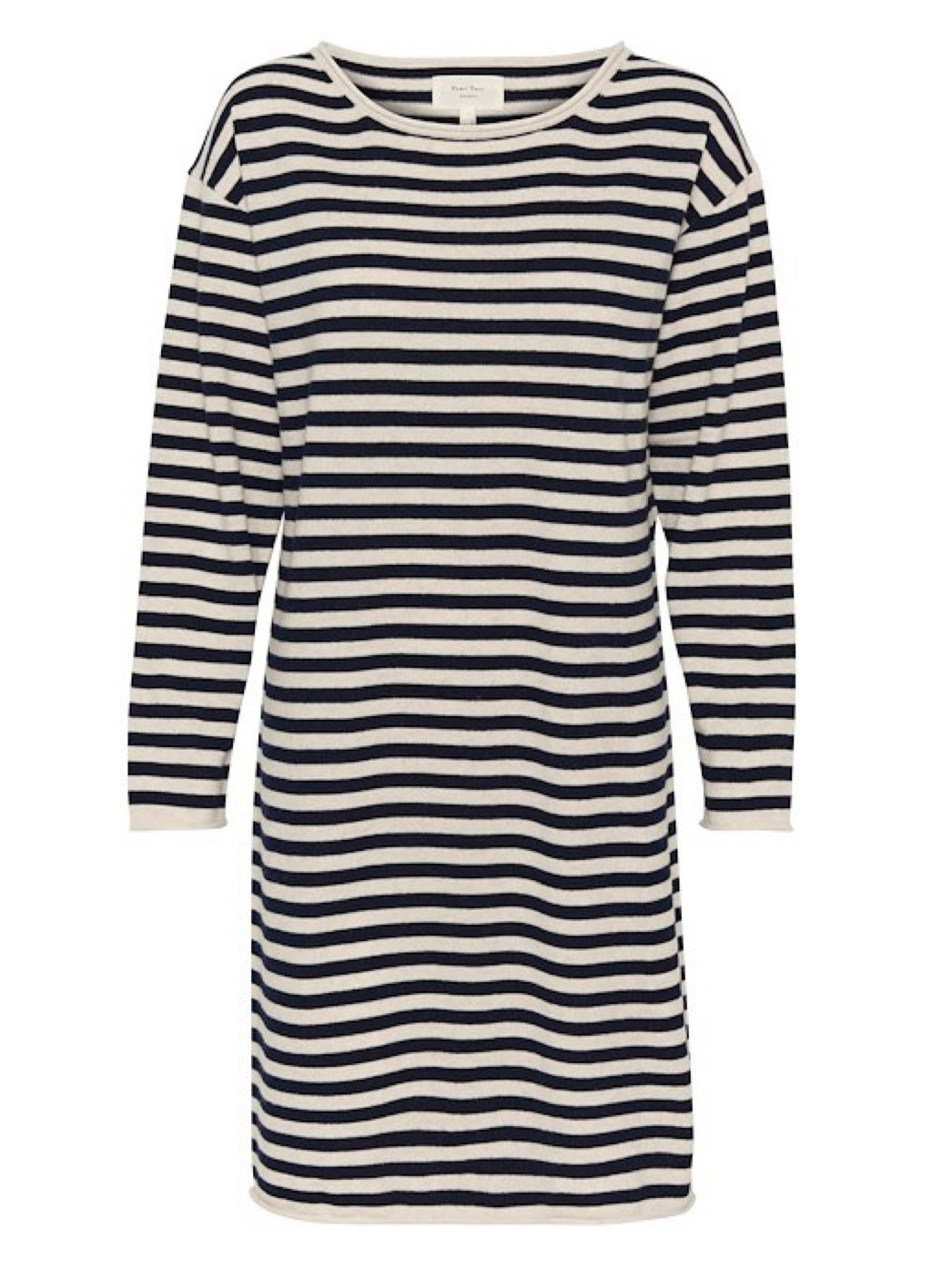 Strickkleid Merima PW french oak/dark navy stripes