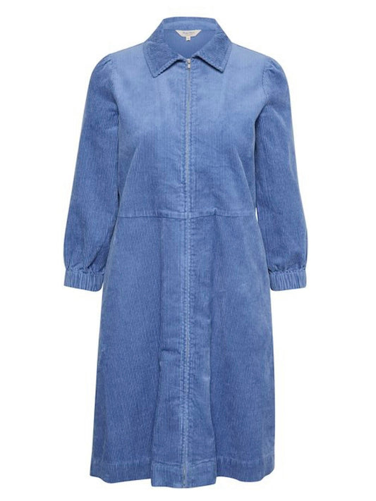 Flísblá kjóll Eyvor PW blá húfa