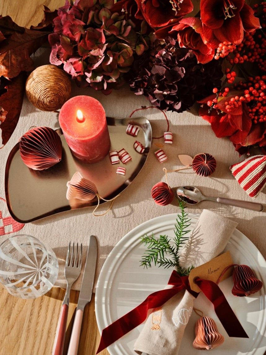 Decorative paper chime bell pendants, set of 6, in 5 colors