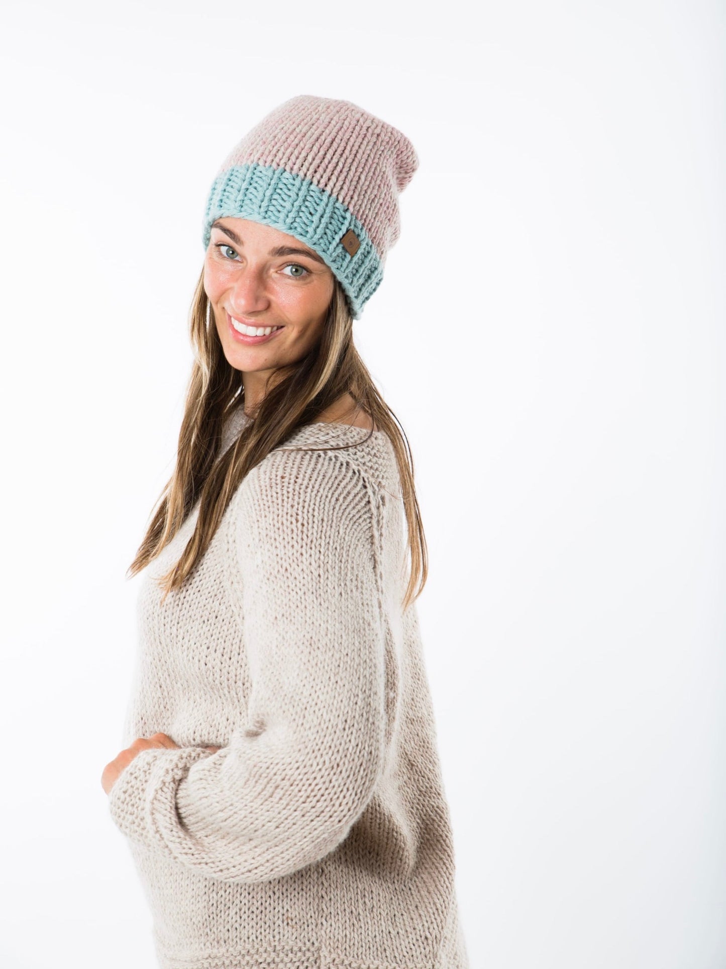 Strickmütze Astra dark rose