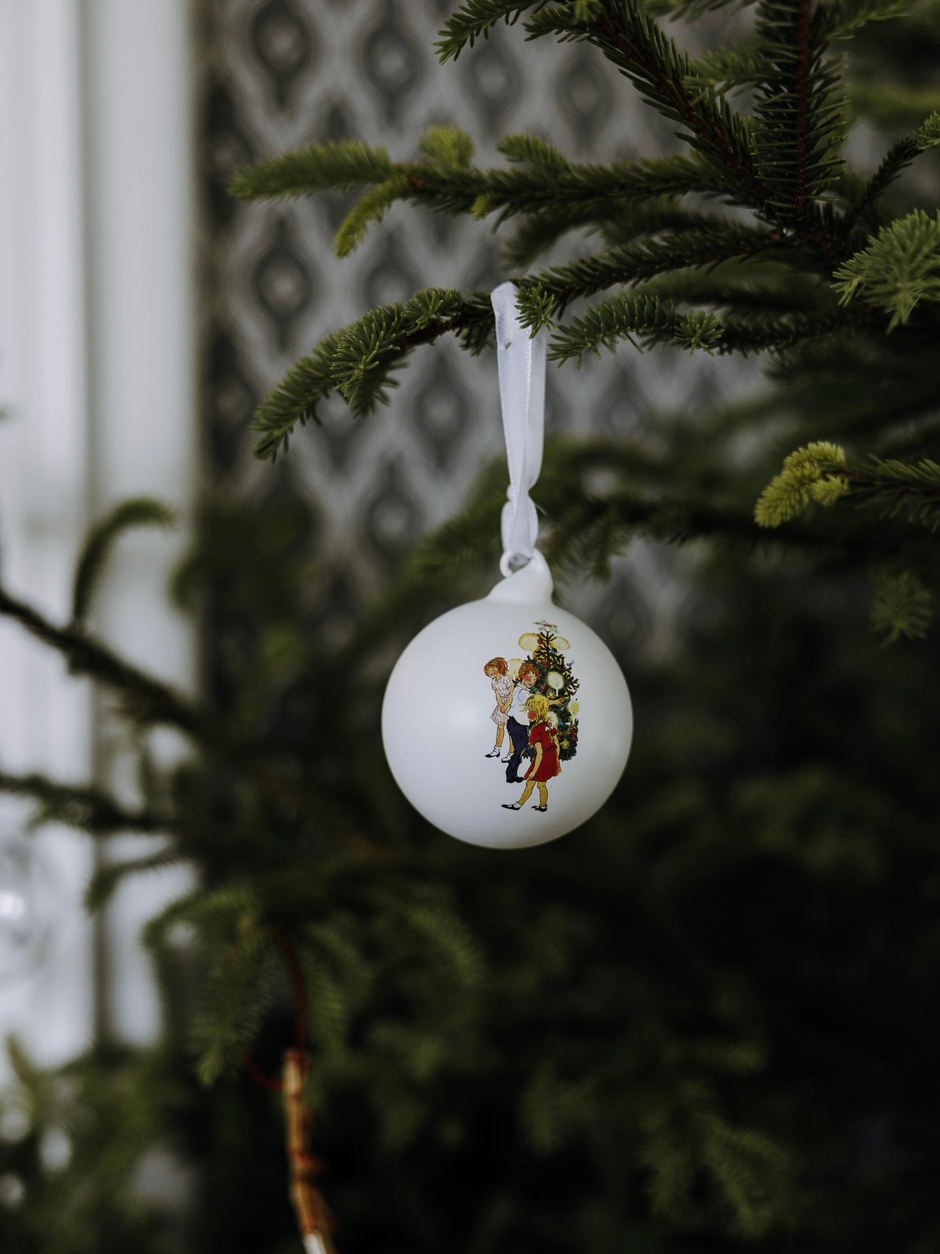 Christmas baubles, set of 3, Barnen i Bullerbyn, in 2 designs