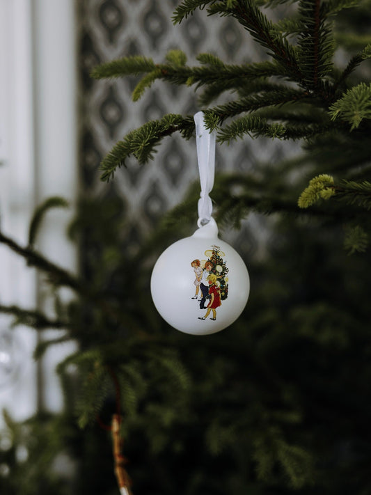Christmas baubles, set of 3, Barnen i Bullerbyn, in 2 designs