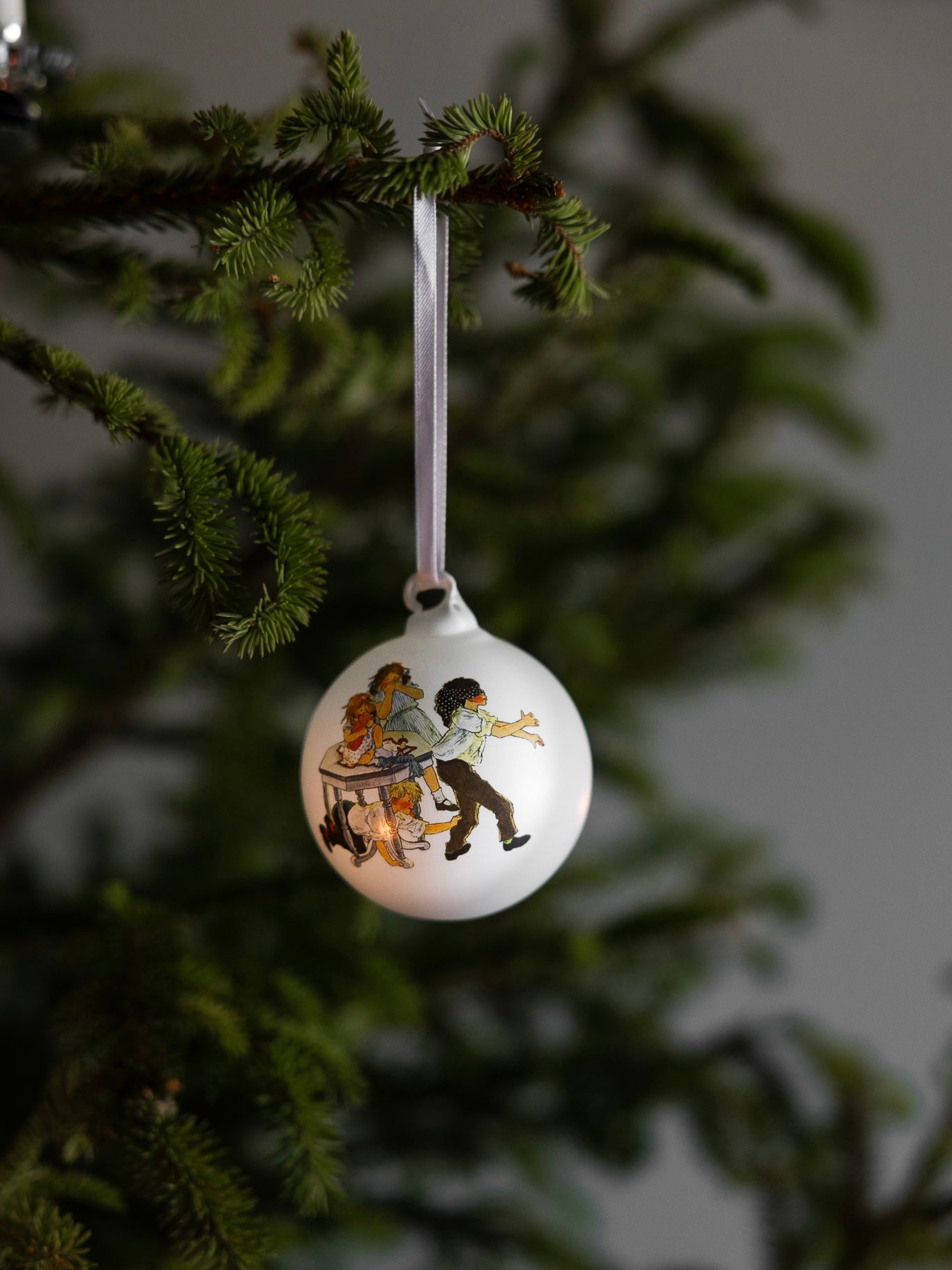 Christmas baubles, set of 3, Barnen i Bullerbyn, in 2 designs