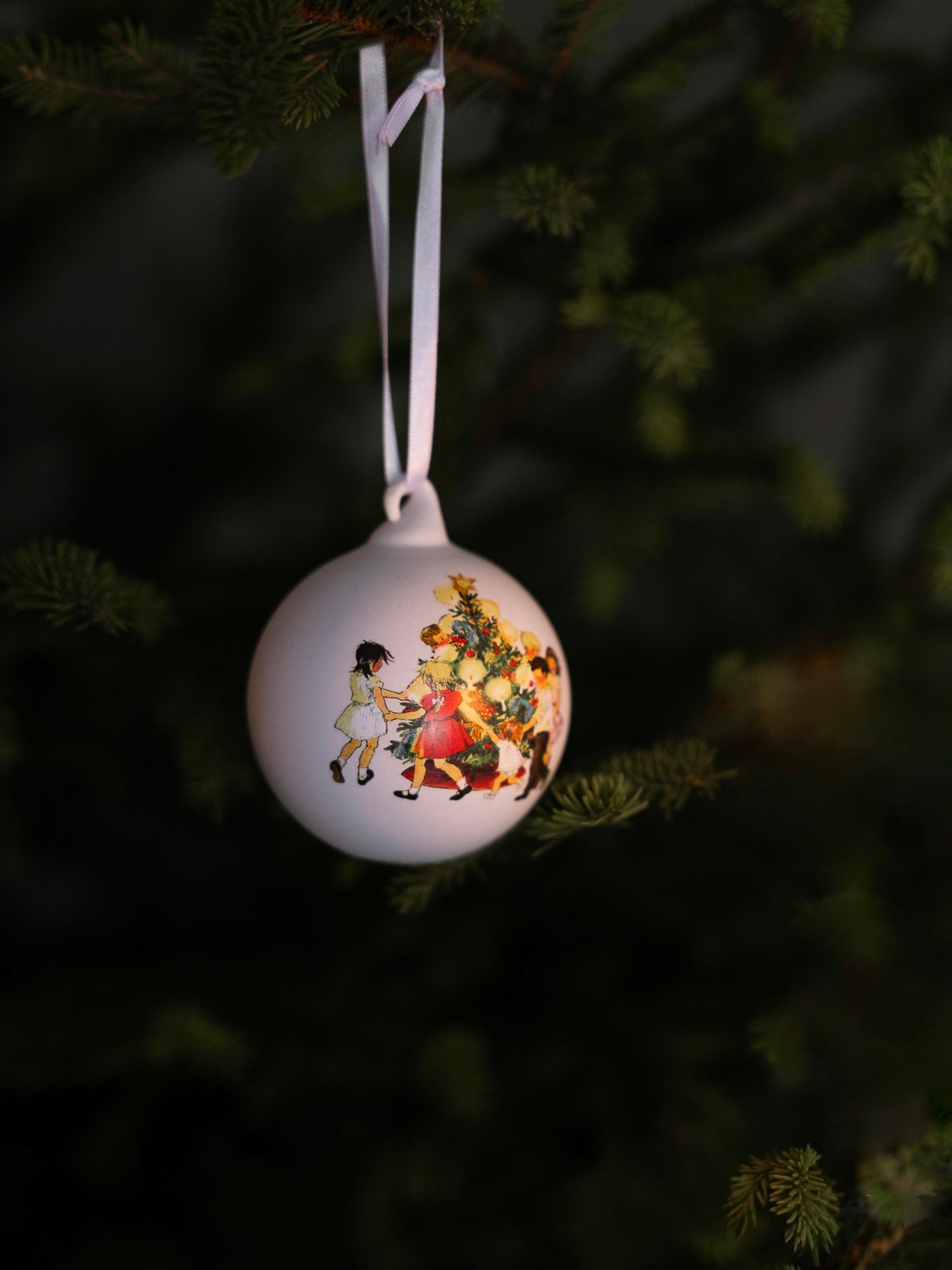 Christmas baubles, set of 3, Barnen i Bullerbyn, in 2 designs