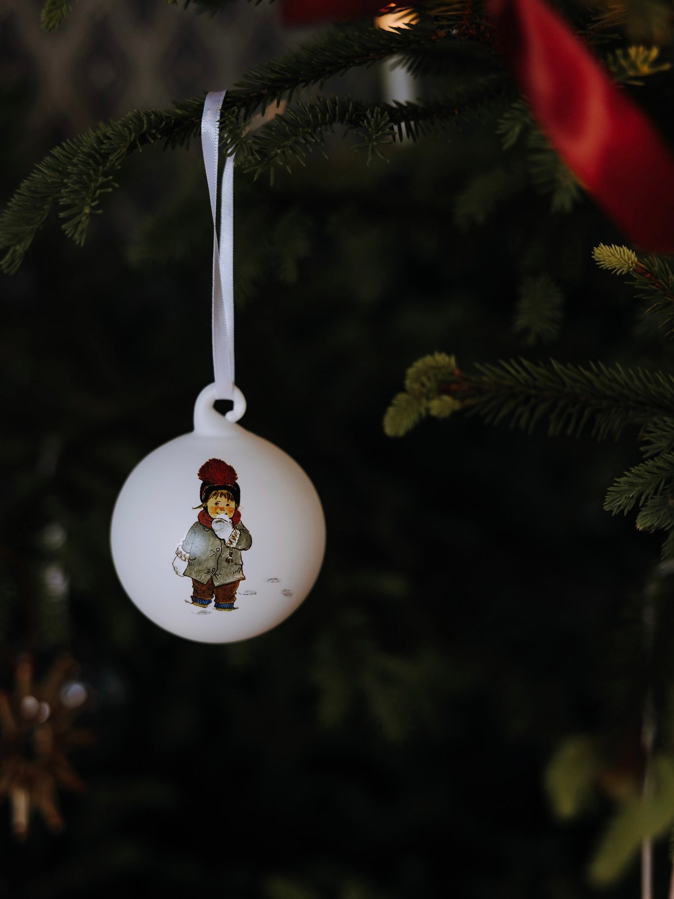 Christmas baubles, set of 3, Barnen i Bullerbyn, in 2 designs