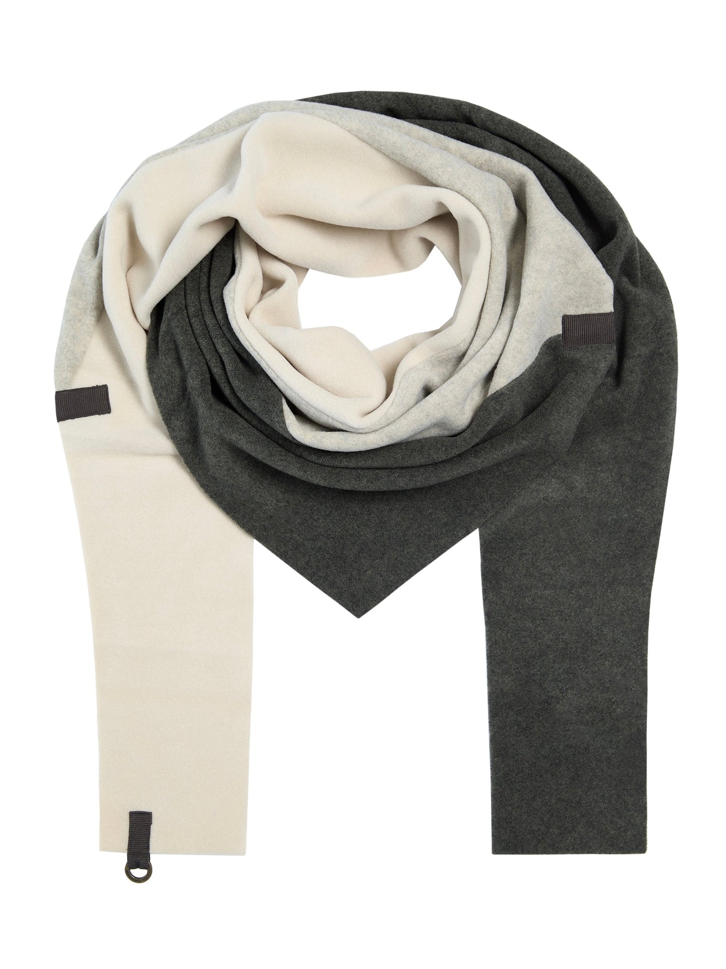 Fleece Schal TRIANGLE PATCH NW 4078 kit/sand/forest green