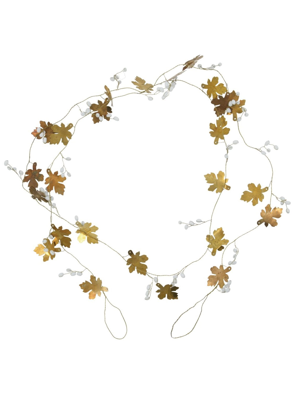 HDMaple garland, white/brass