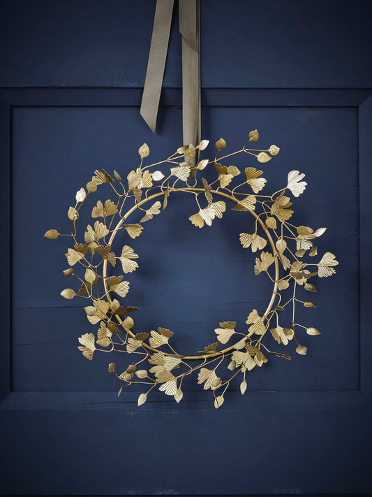 wreath HDTwigs brass