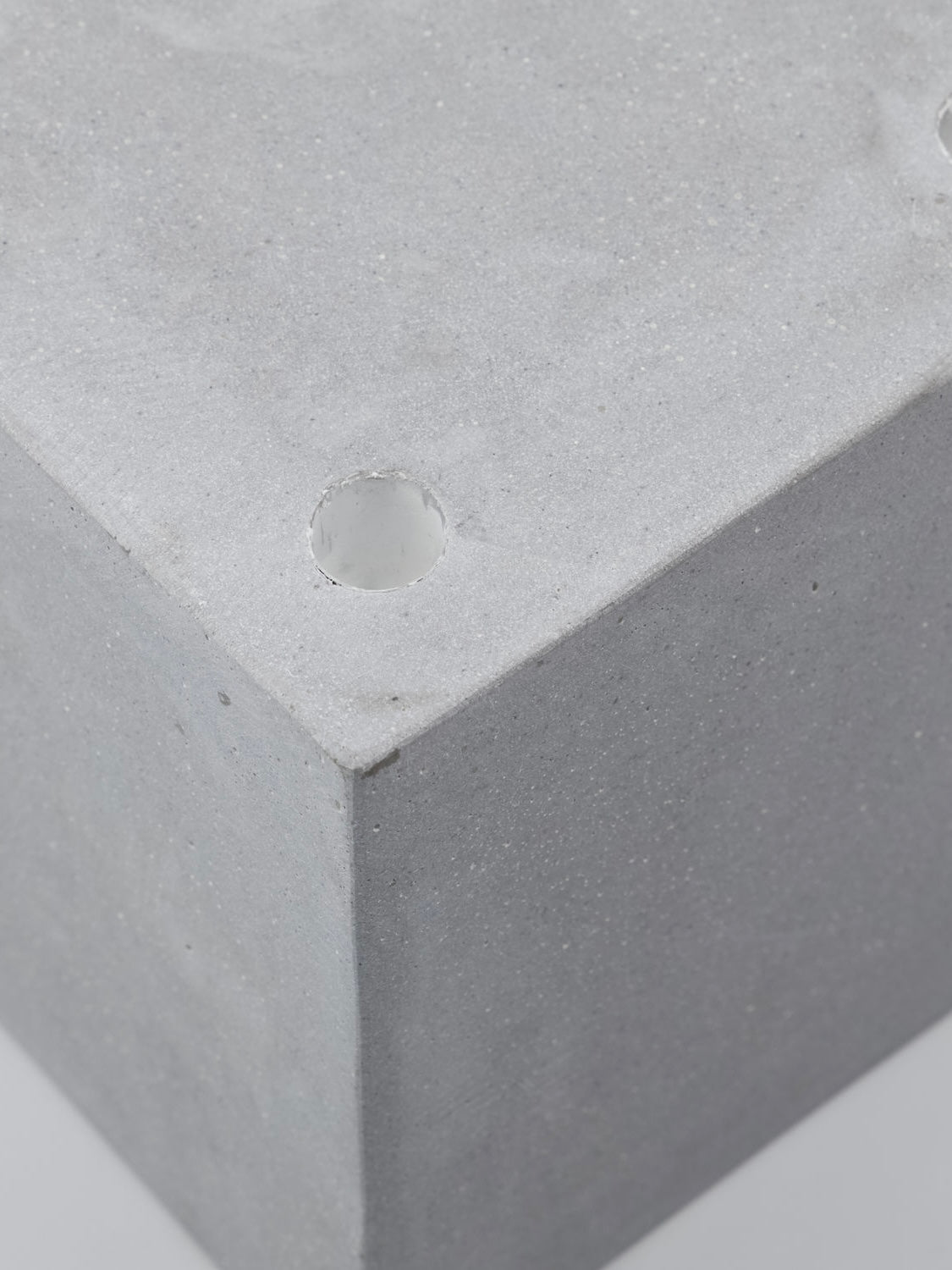 HDMarb grey square candle holder 20x20cm