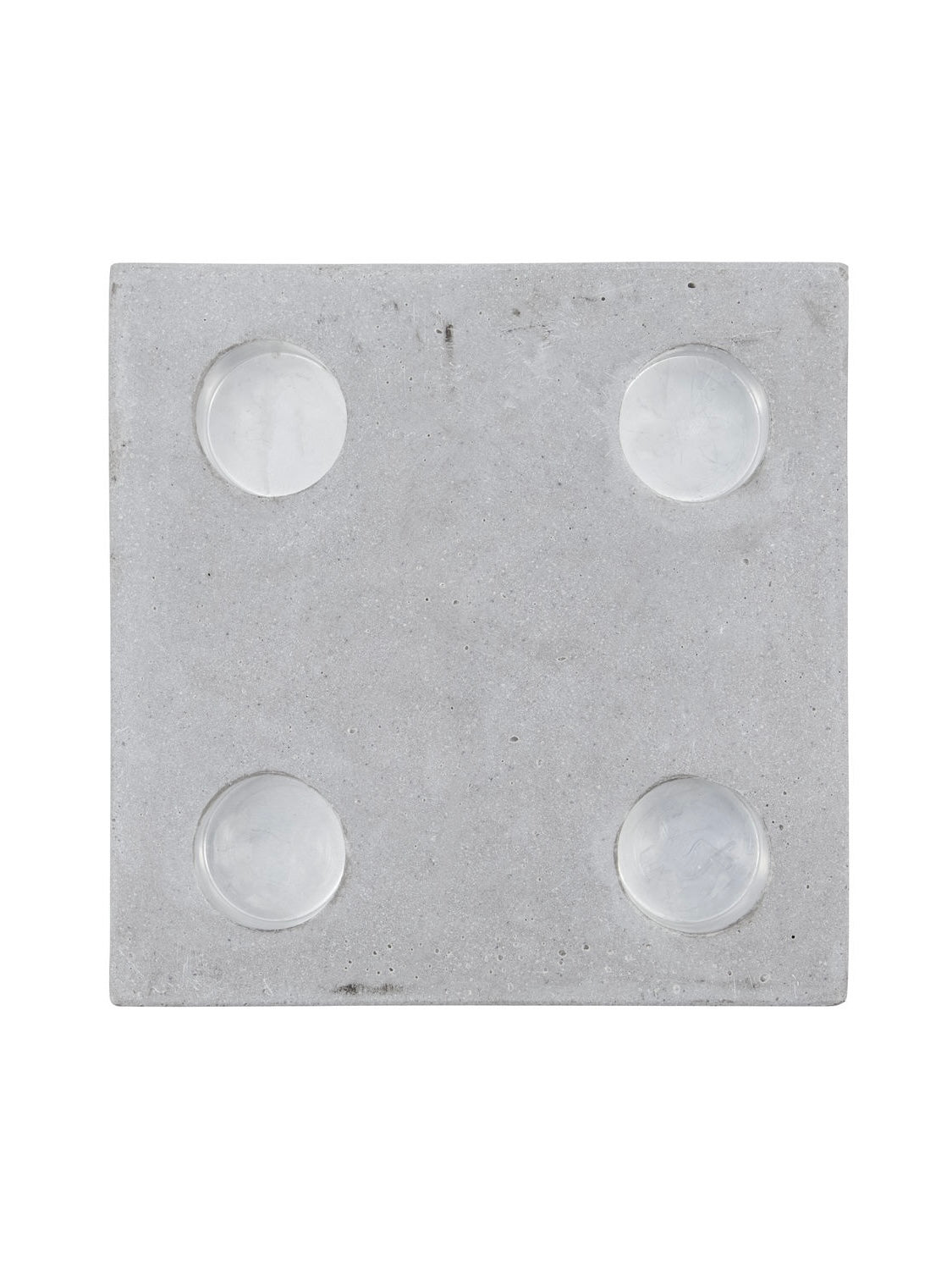 HDMarb grey square candle holder 20x20cm