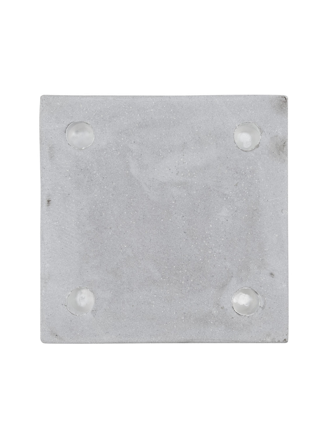 HDMarb grey square candle holder 20x20cm