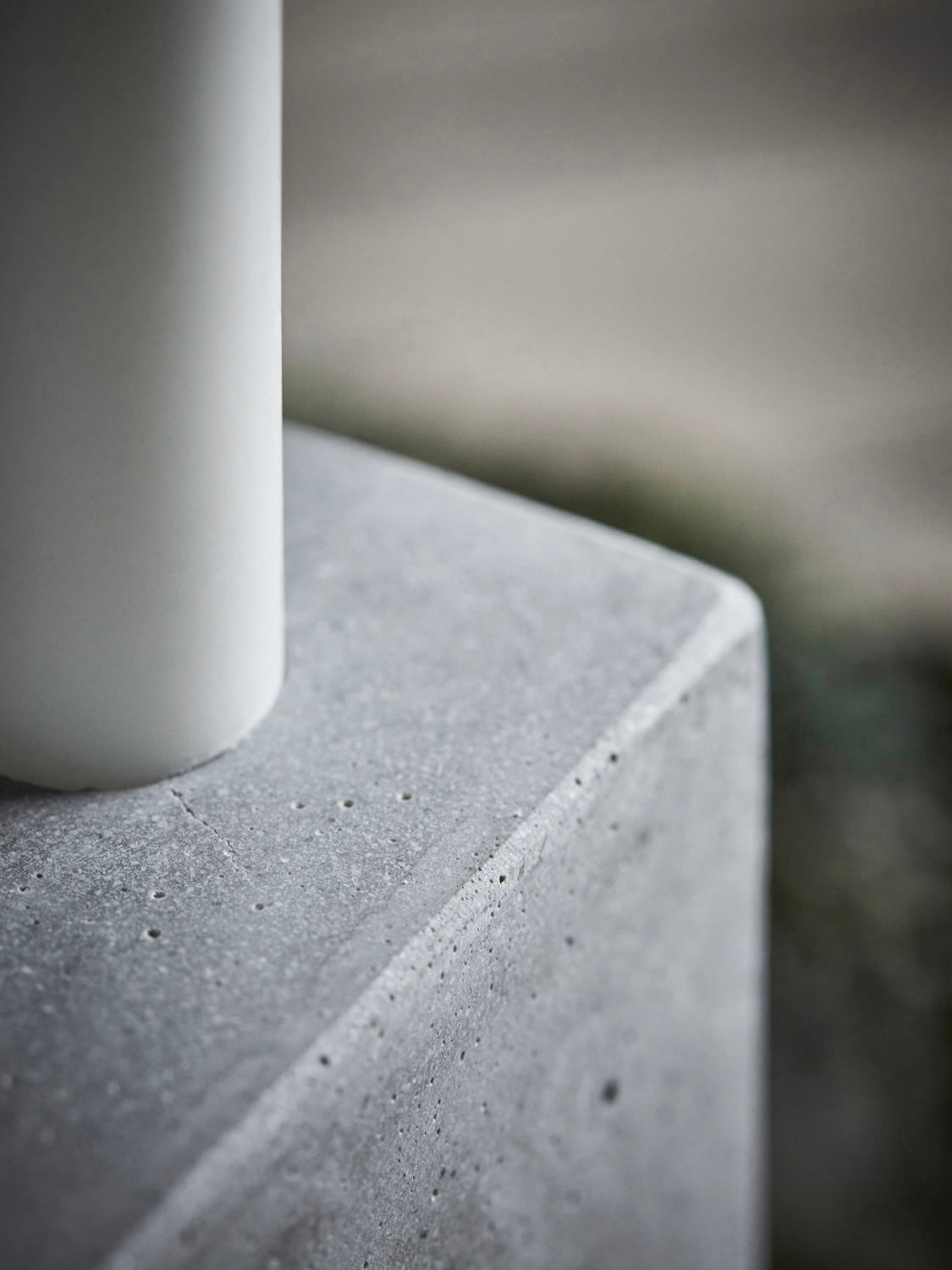 HDMarb grey square candle holder 20x20cm