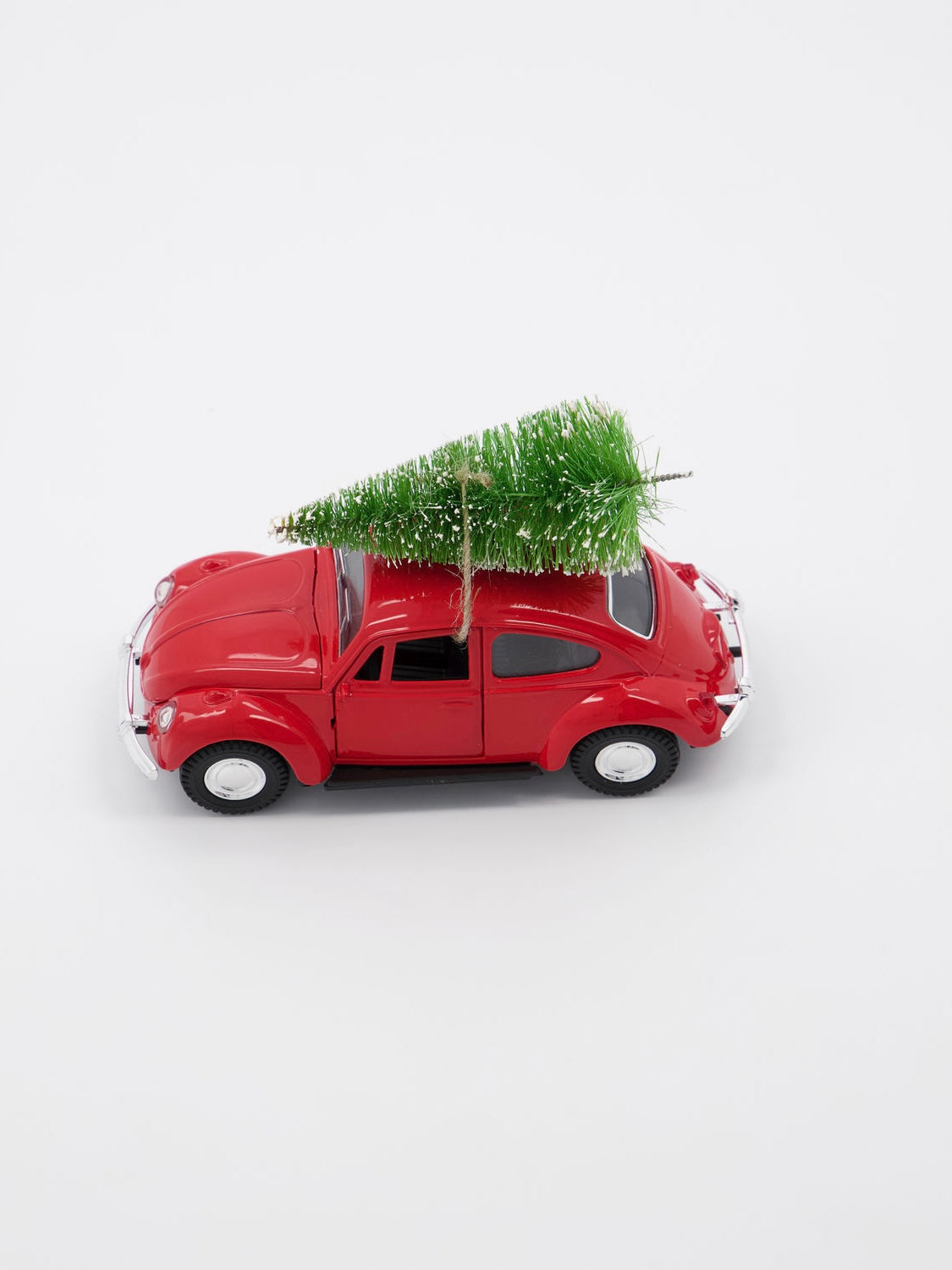 Decorative car Xmas car red 12.5cm