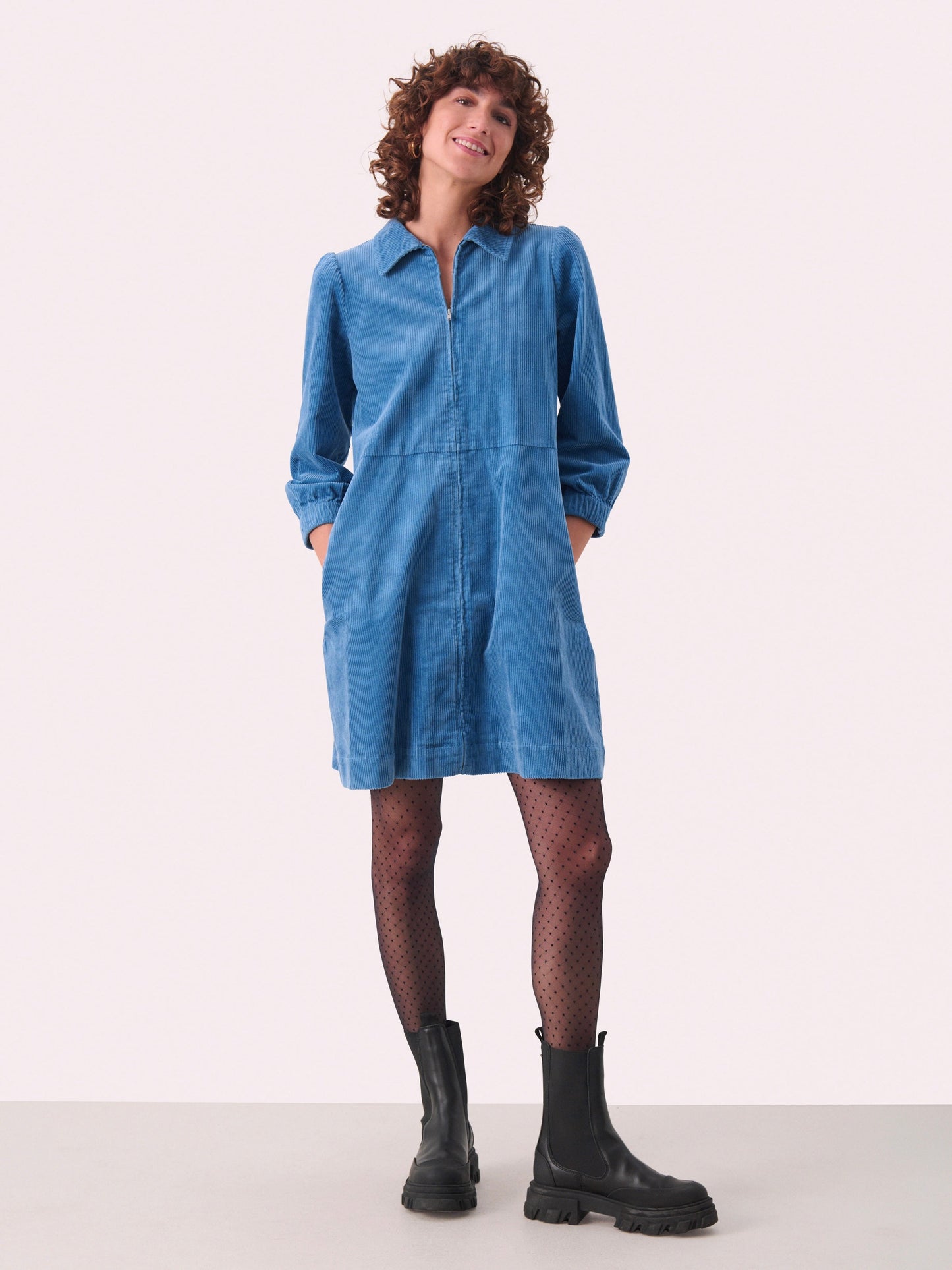 Cordkleid Eyvor PW blue bonnet