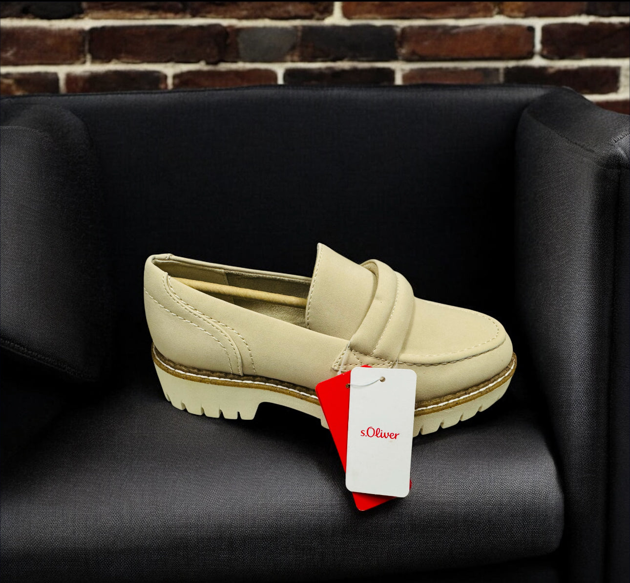 s.Oliver Damen Loafer in Beige Herstellernummer: 97 9129 36 ( Letzte Stück)