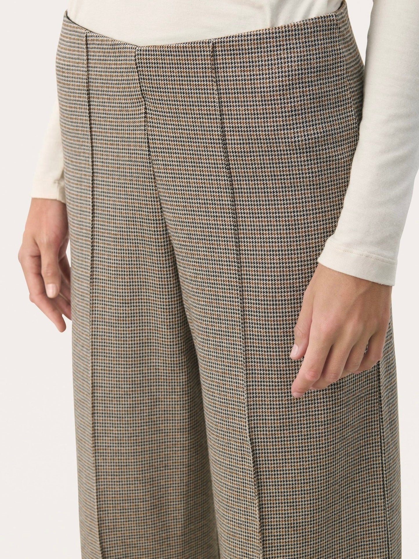 Culotte Hose Ilisan PW brown check