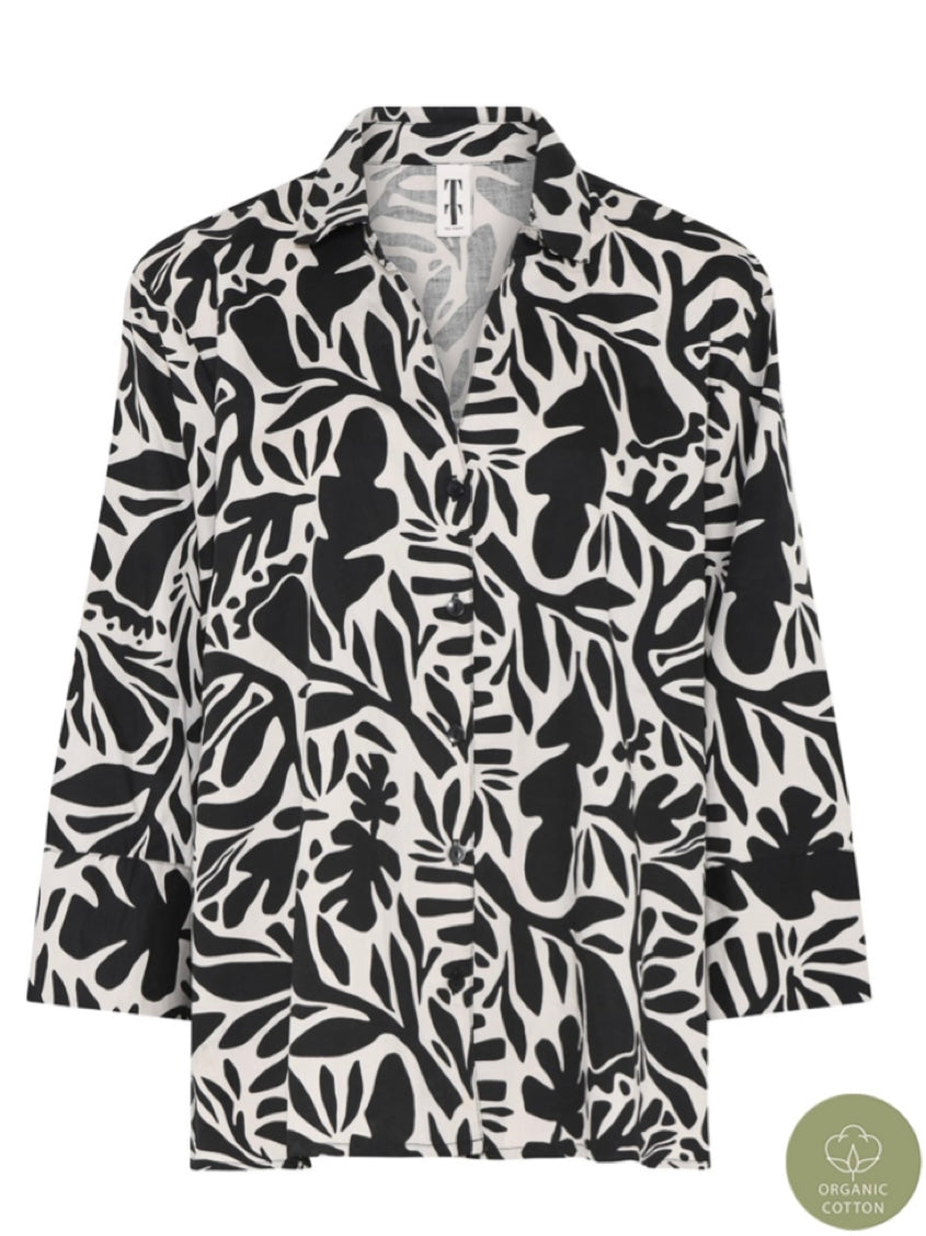 Bluse Kia TT schwarz/weiß